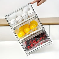 Refrigerator Organizer Drawer with Lids by Snagg A Container