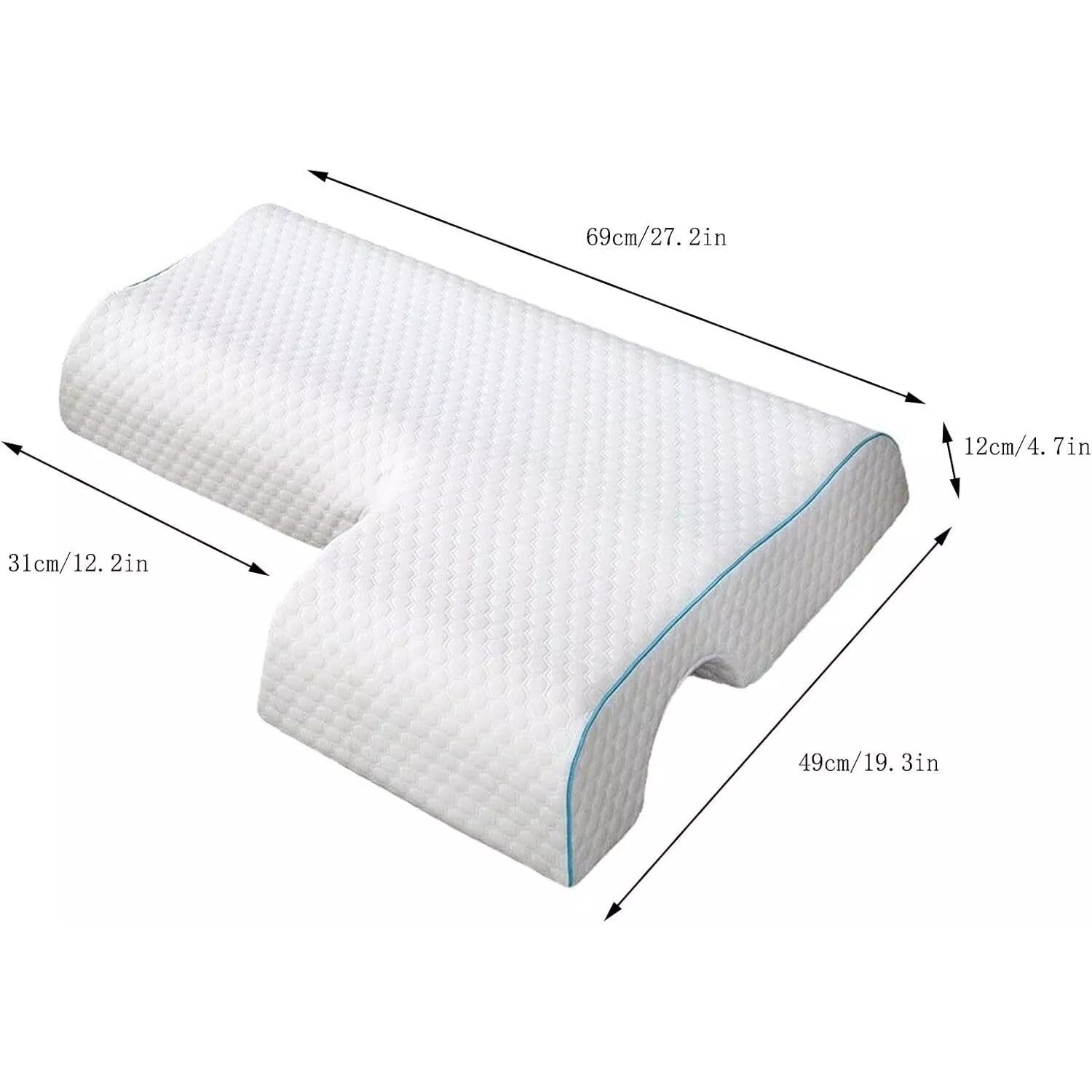 Couple’s Spinal Alignment Arch Pillow – Zero Pressure Design by Snagg A Pillow