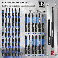 80pcs Magnetic Impact Nut Driver Set