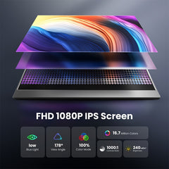 15.6" Portable Monitor - 1080P FHD IPS