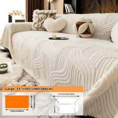 Oversized, Soft & Durable Plush Sofa Cover by Snagg A Sofa Cover