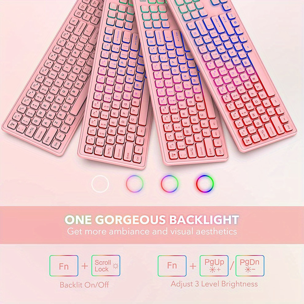 Ergonomic Wireless Keyboard & Mouse Combo for PC, Mac & Laptop by Snagg A Keyboard