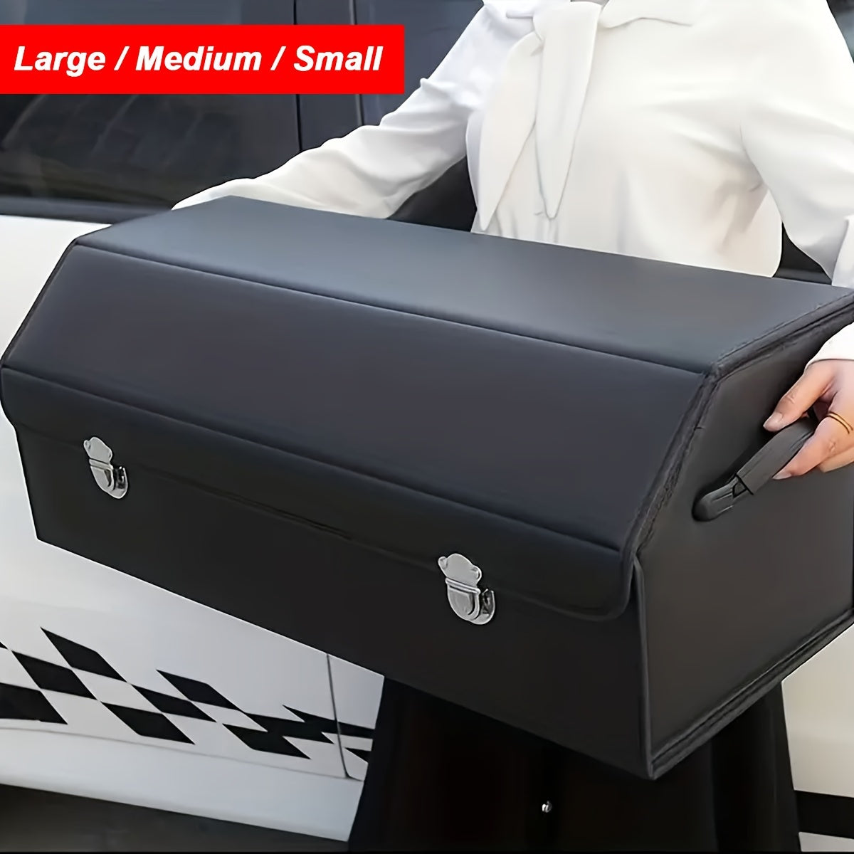 Faux Leather Car Trunk Organizer by Snagg A Storage Box