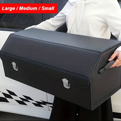 Faux Leather Car Trunk Organizer by Snagg A Storage Box
