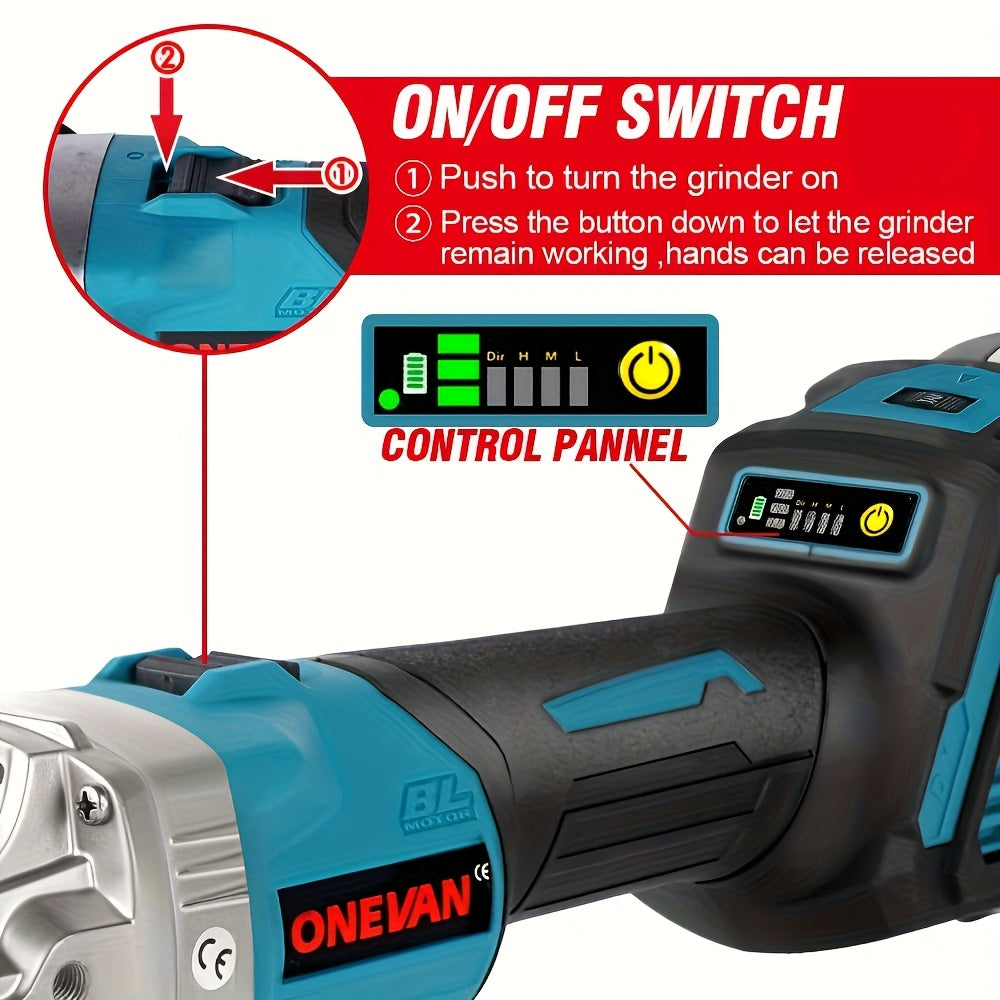 125mm Brushless Electric Angle Grinder