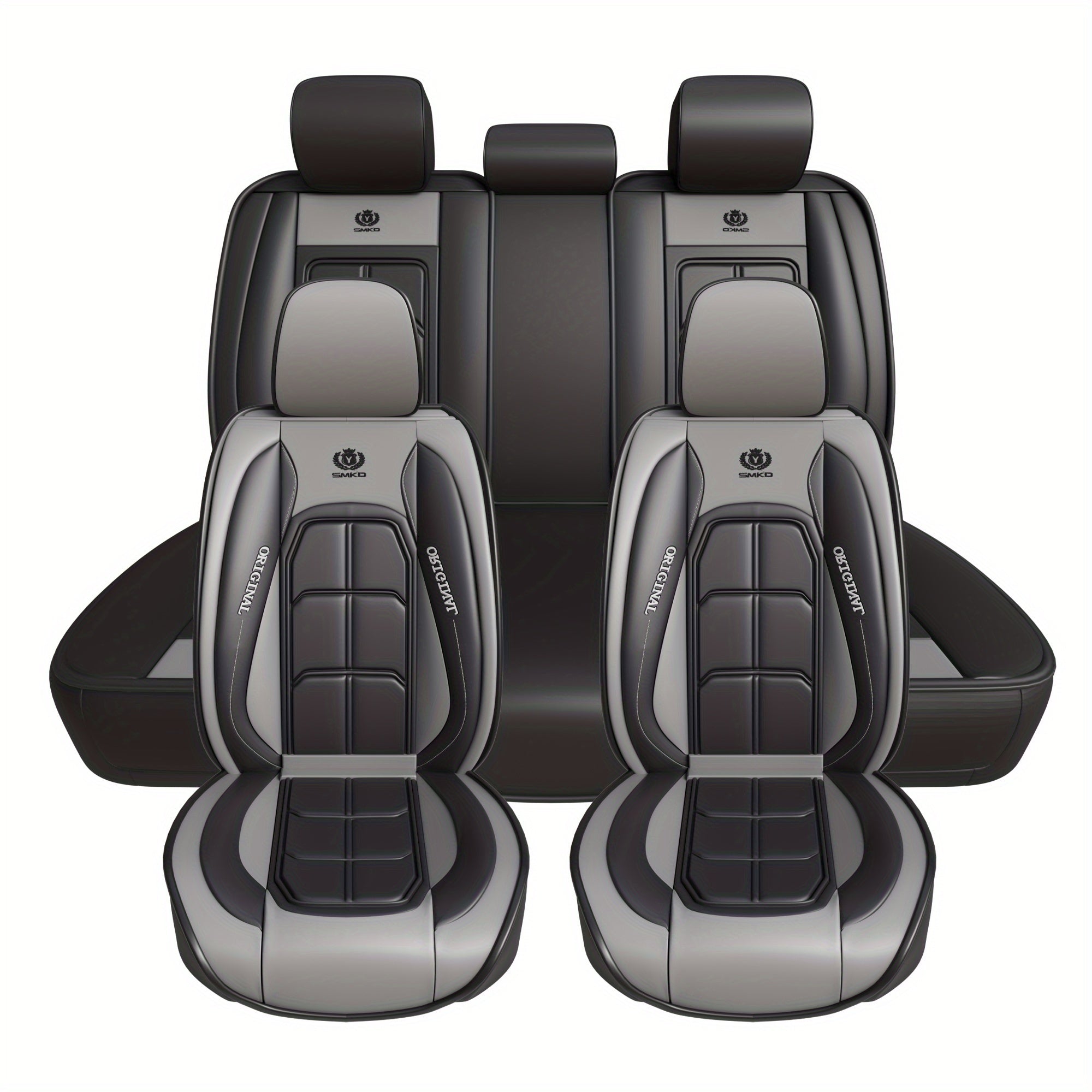 5 Seat PU Leather Car Seat Covers by Snagg A Seat Cover