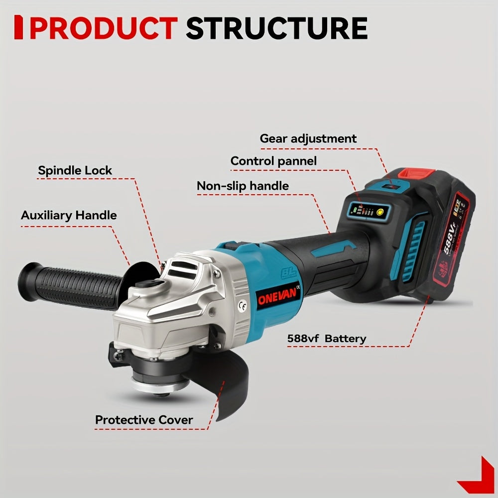 125mm Brushless Electric Angle Grinder