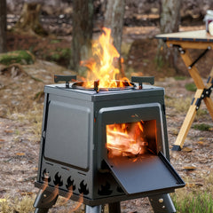 Outdoor Camping Folding Portable Firewood Stove by Snagg A Stove