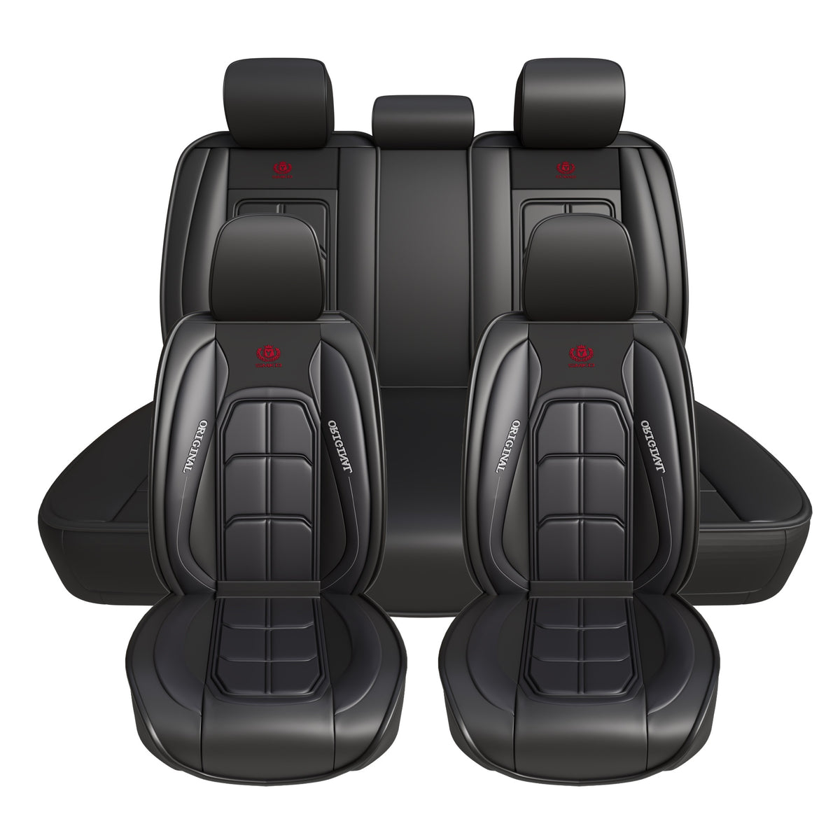 5 Seat PU Leather Car Seat Covers by Snagg A Seat Cover