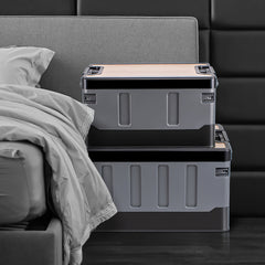 60L Collapsible Car Trunk Storage Bin with Lid by Snagg A Storage Box