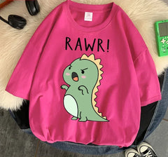 " Rawr! Dinosaur" Tee Soft Everyday Streetwear T