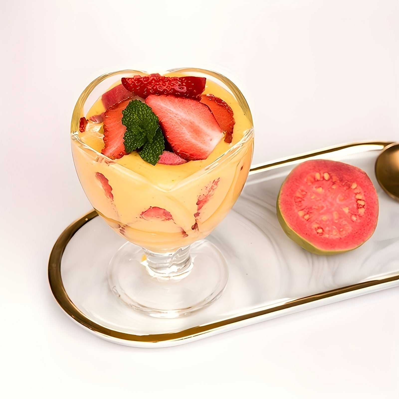 Petal Shaped Glass Ice Cream Cups For Parties And Weddings by Snagg A Cup