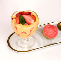 Petal Shaped Glass Ice Cream Cups For Parties And Weddings by Snagg A Cup