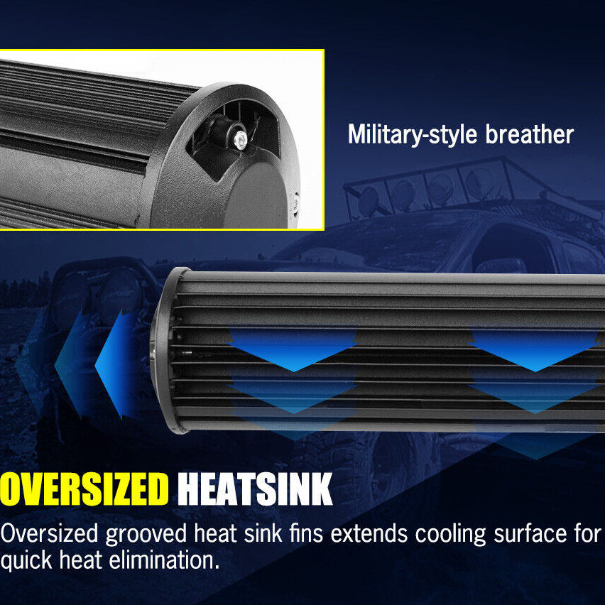 23inch Osram LED Light Bar Spot Flood Driving Offroad Lamp 23’’ 4WD 4x4 - Exterior Accessories