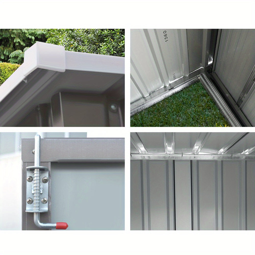 2.31×1.31m Metal Outdoor Garden Shed by Snagg A Shed