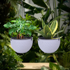 4pcs Hanging Flower Pots with Chains by Snagg A Pot