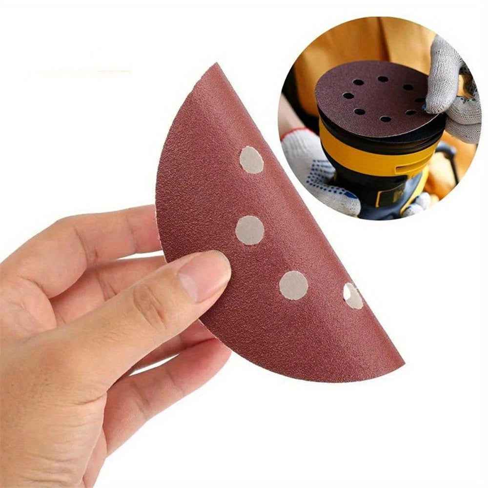 400 Pcs Sanding Disc Set - 5’’ / 125mm 8 Hole Hook and Loop Sandpaper - 60/80/100/120/180/240/320/400/600/800 Grit