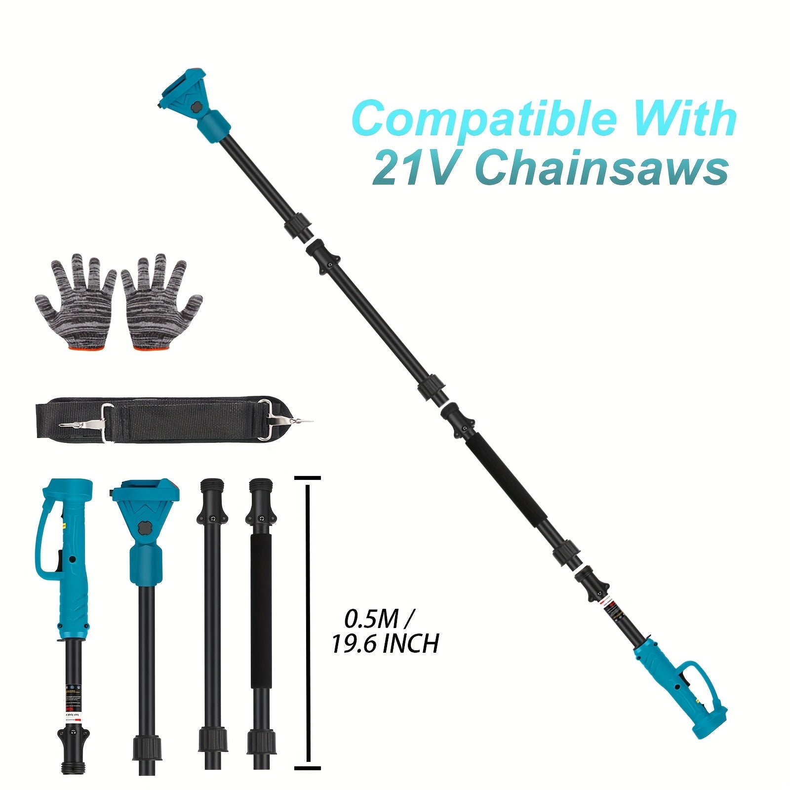 2-in-1 Cordless Pole Saw & Mini Chainsaw – 6"