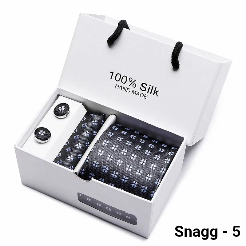 Luxury Silk Paisley Tie for Men — Extra-Long Woven Jacquard Necktie Suits & Weddings - Snagg - 5 - Others In Fashion