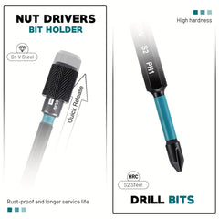 35pcs Magnetic & Deep Nut Driver Set - SnaggIt