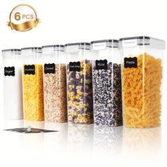 6pcs Airtight Food Storage Containers by Snagg A Container