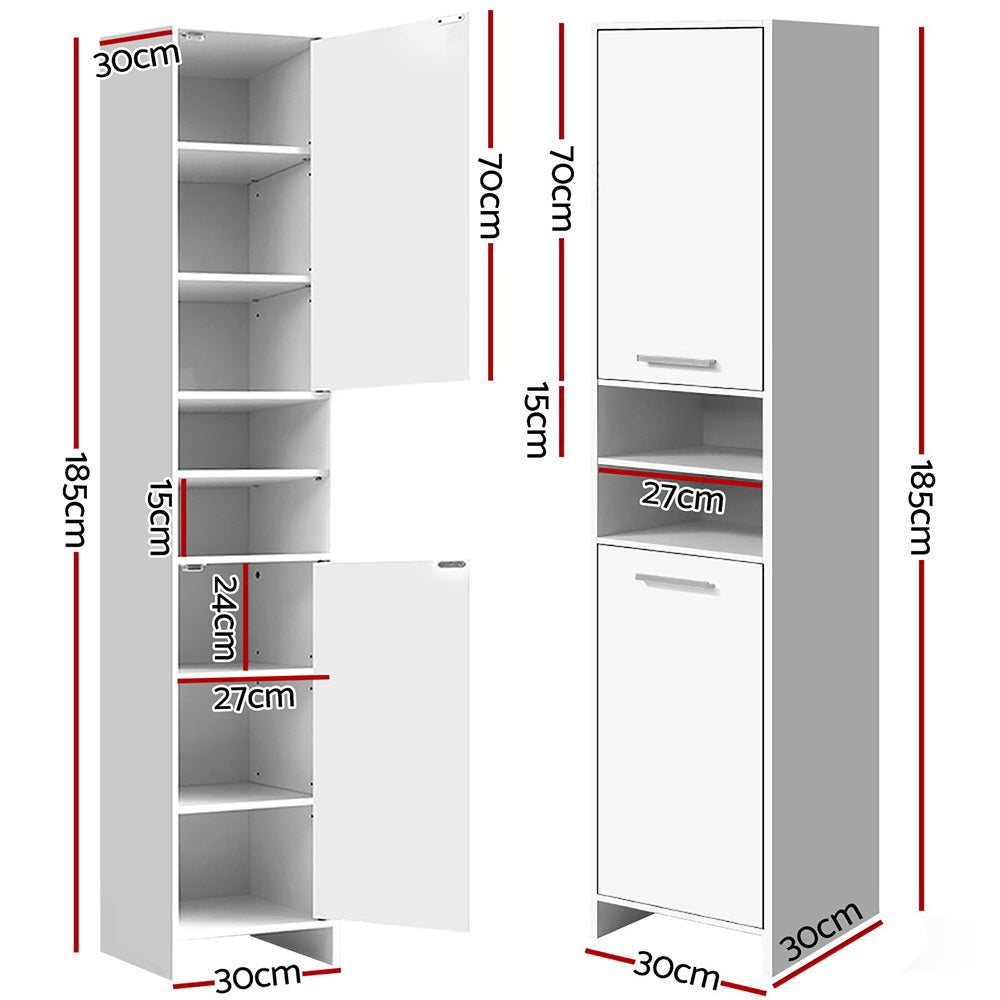 185cm Bathroom Tallboy Cabinet by Snagg A Cabinet