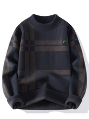 Men’s Color Block Crew Neck Sweater by Snagg A Jumper