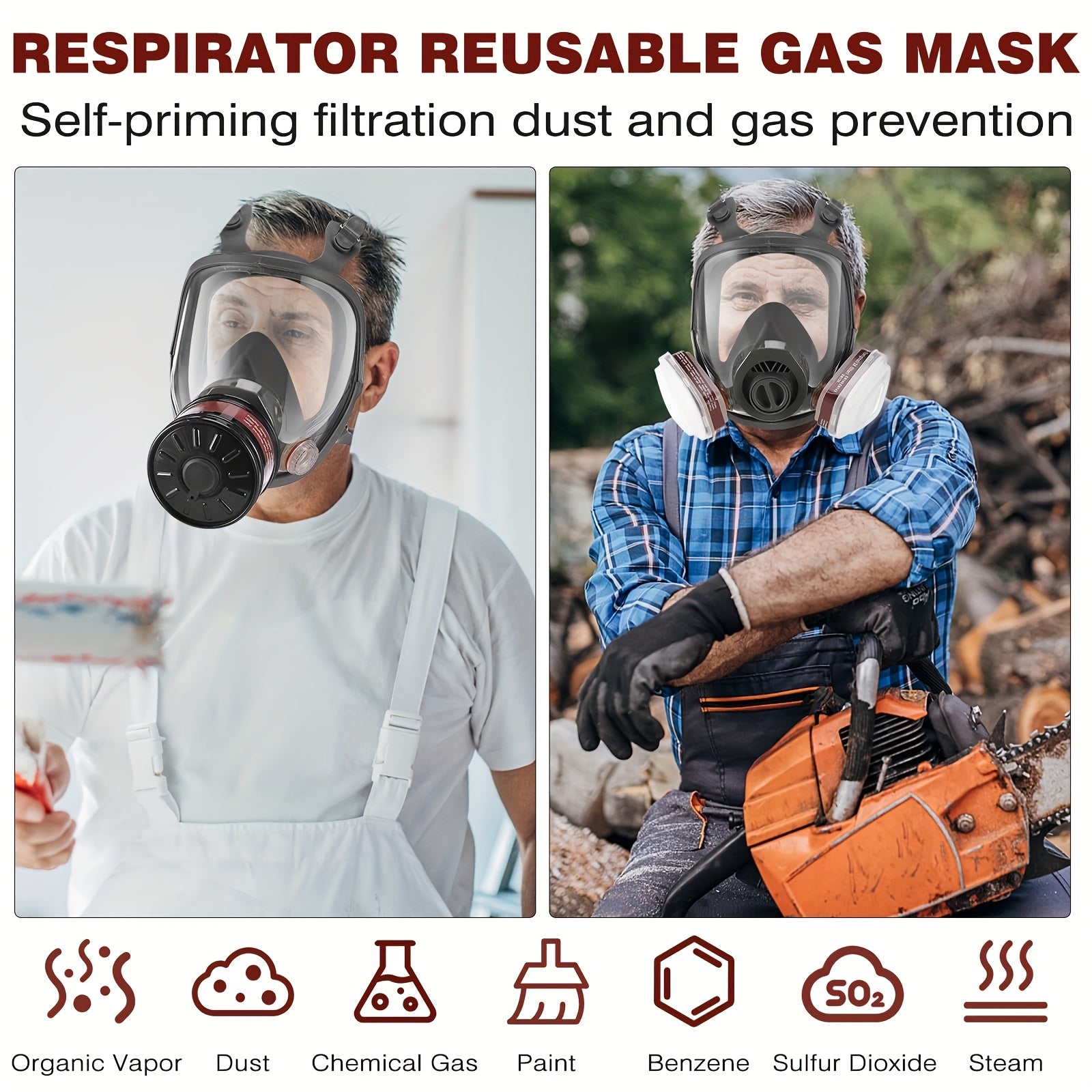Full Face Protection Mask With Filter by Snagg A Face Mask