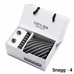 Luxury Silk Paisley Tie for Men — Extra-Long Woven Jacquard Necktie Suits & Weddings - Snagg - 4 - Others In Fashion