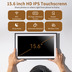 15.6" Wi-Fi Smart Digital Picture Frame
