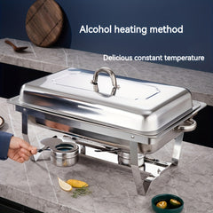 Stainless Steel Buffet Chafing Dish Set by Snagg A Insulated Stove