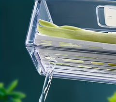 Refrigerator Organizer Drawer with Lids by Snagg A Container