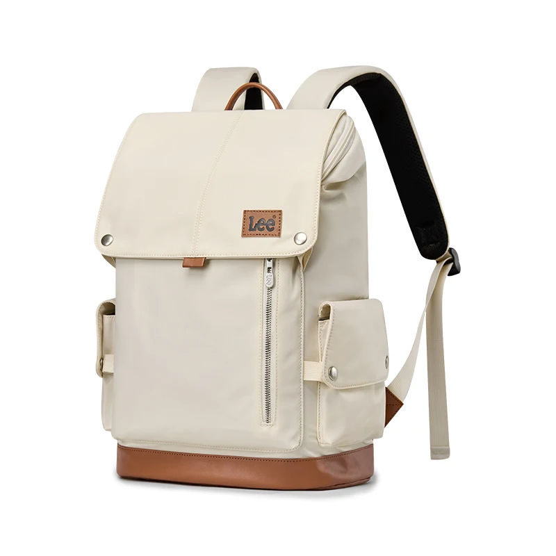 Leather Flip Backpack 20–35L – Business Commuter & School Laptop Rucksack