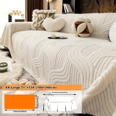 Oversized, Soft & Durable Plush Sofa Cover by Snagg A Sofa Cover