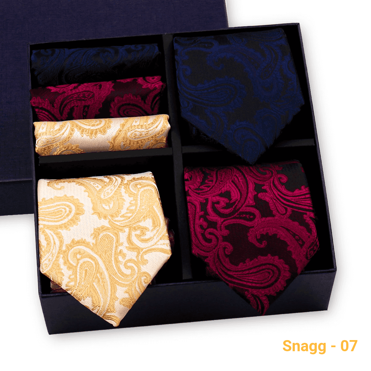 Formal Men’s Tie Collection — 3 Luxury Neckties & Handkerchiefs - GL-12 - Others In Fashion