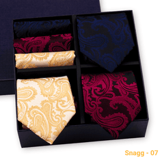 Formal Men’s Tie Collection — 3 Luxury Neckties & Handkerchiefs - GL-12 - Others In Fashion