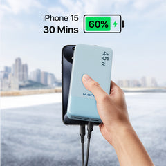 45W Fast-Charge Power Bank - 20,000mAh High Capacity