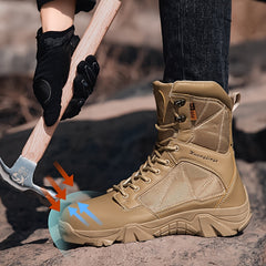 Men's High Top Work Boots with Steel Toe Protection by Snagg A Safety Shoes