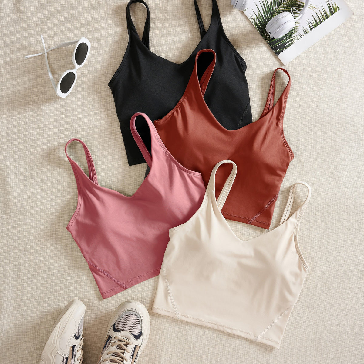 Women’s 4-Piece Sports V-Neck Tank Top by Snagg A Tank Top