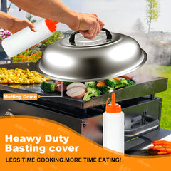 18 Piece Stainless Steel Flat Top Grill Accessories Set by Snagg A BBQ Tool Set