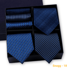 Formal Men’s Tie Collection — 3 Luxury Neckties & Handkerchiefs - GL-20 - Others In Fashion
