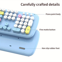 Retro Wireless Keyboard & Mouse Set for Office & Home Use by Snagg A Keyboard