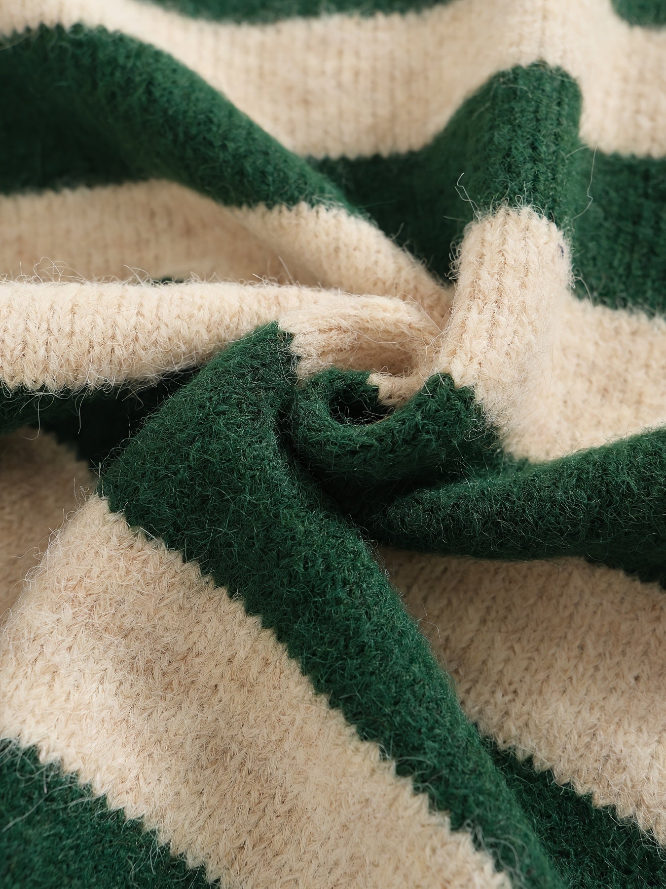 Women’s Striped Crew Neck Cardigan by Snagg A Top