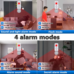 4 Pack Smart WiFi PIR Motion Sensors – Human Body Infrared Detectors with App Alerts by Snagg A Sensor Alarm