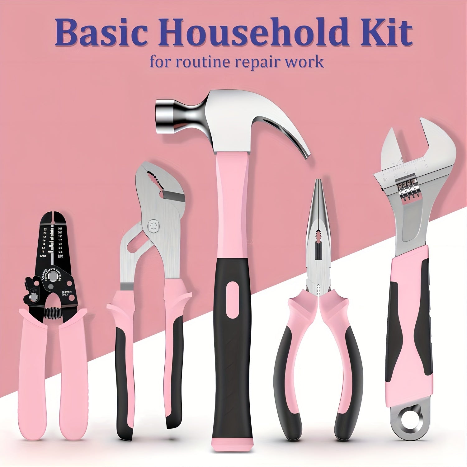 280-Piece Pink Home Tool Kit