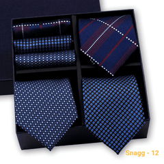 Formal Men’s Tie Collection — 3 Luxury Neckties & Handkerchiefs - GL-05 - Others In Fashion