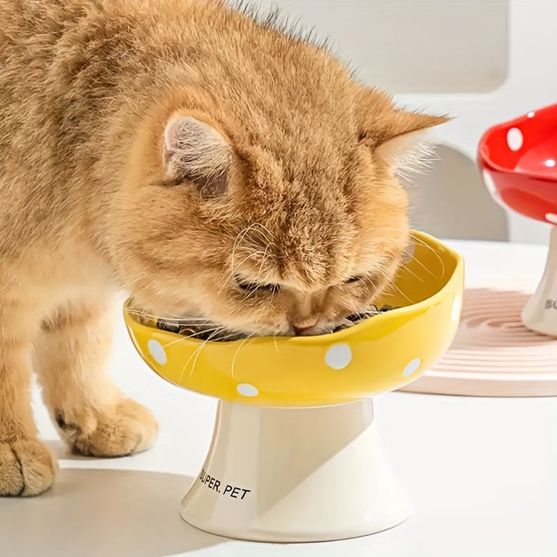Elevated Ceramic Cat Bowl by Snagg A Feeder