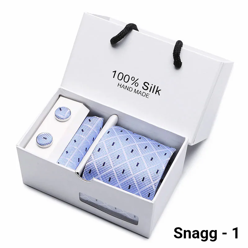 Luxury Silk Paisley Tie for Men — Extra-Long Woven Jacquard Necktie Suits & Weddings - Snagg - 1 - Others In Fashion