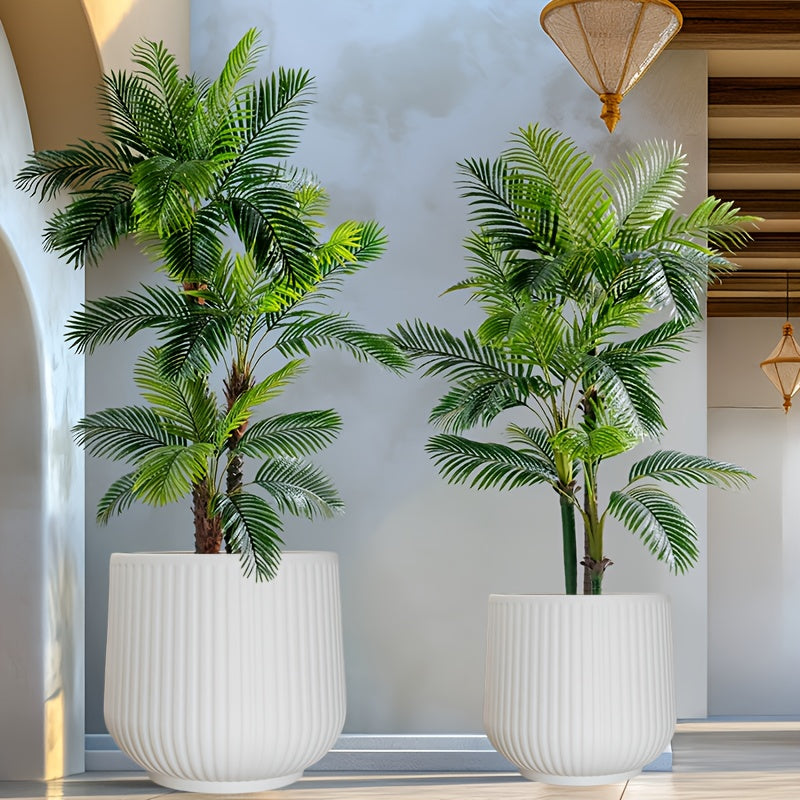 2pcs Resin Flower Pots with Drainage by Snagg A Pot