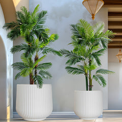 2pcs Resin Flower Pots with Drainage by Snagg A Pot